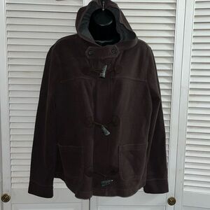 Lauren Ralph Lauren toggle front closure chocolate brown jacket